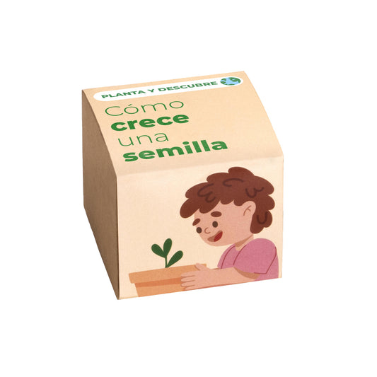 Planta y Descubre – Kit Germinación para Niños, Aprende Cómo Crece una Semilla (STEM) - Resetea_0