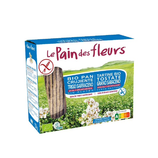 Tostadas Crujientes Crakers de Trigo Sarraceno sin sal sin gluten BIO Le Pain de Fleurs 150 g