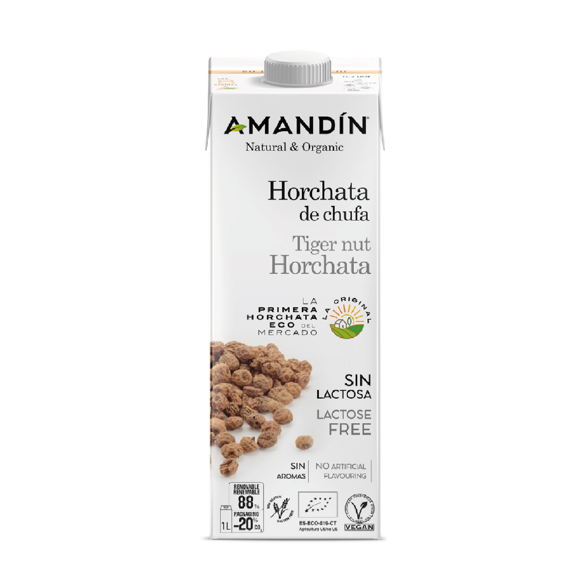 Horchata de chufa Eco Amandín 1L