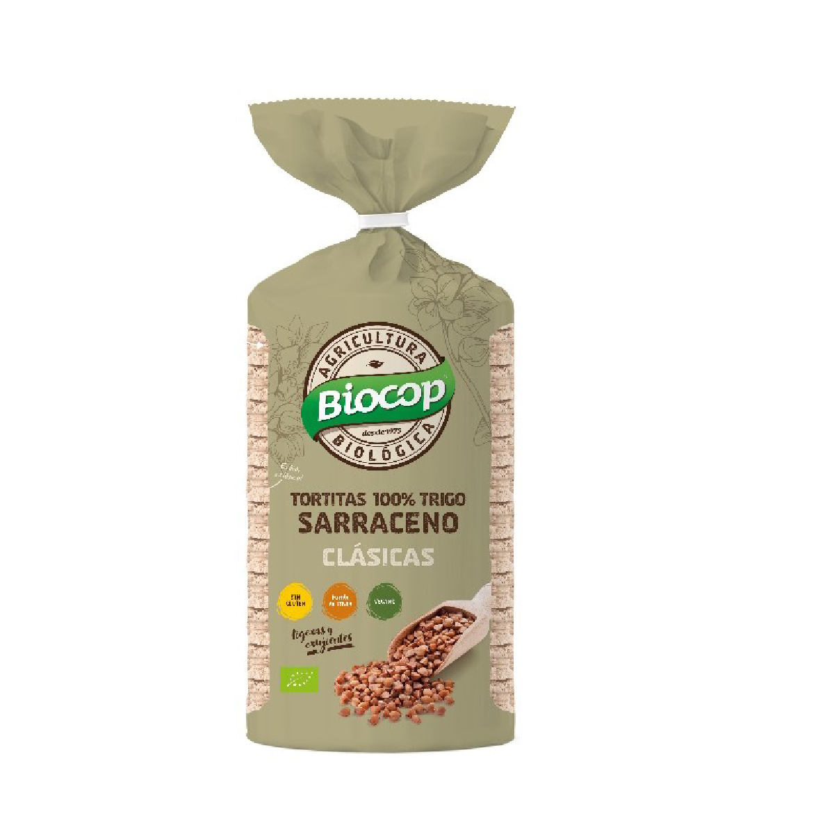 Tortitas 100% Trigo Sarraceno Biocop 100 g - frontal