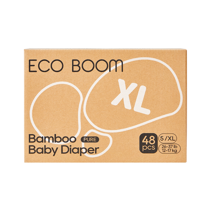 Pañales de Bambú Pure Premium T5 (de 12 a 17 Kg) Ecoboom 48 uds