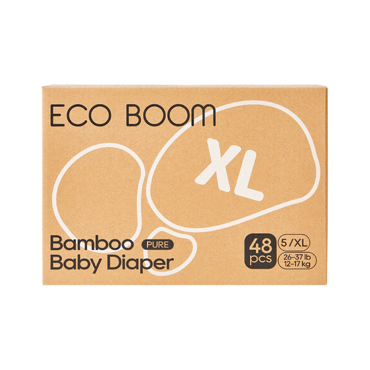Pañales de Bambú Pure Premium T5 (de 12 a 17 Kg) Ecoboom 48 uds