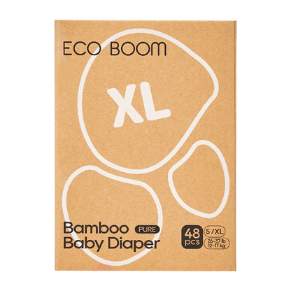 Pañales de Bambú Pure Premium T5 (de 12 a 17 Kg) Ecoboom 48 uds