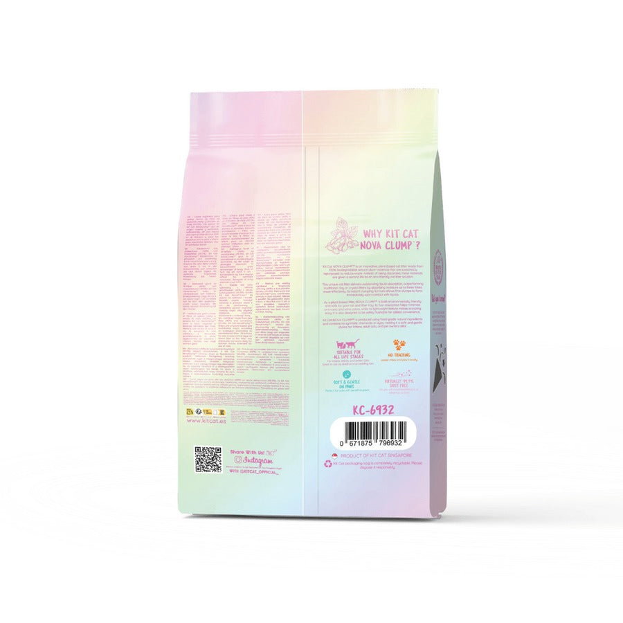 Pack 6 Kit Cat Arena Eco Nova Clump - Confetti 7 L Arena para gatos - Mezcla de Original, Fresa y Lavanda