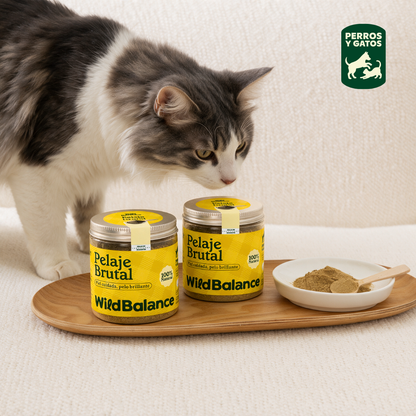 Pelaje Brutal Suplemento para mascotas Wild Balance 100 g