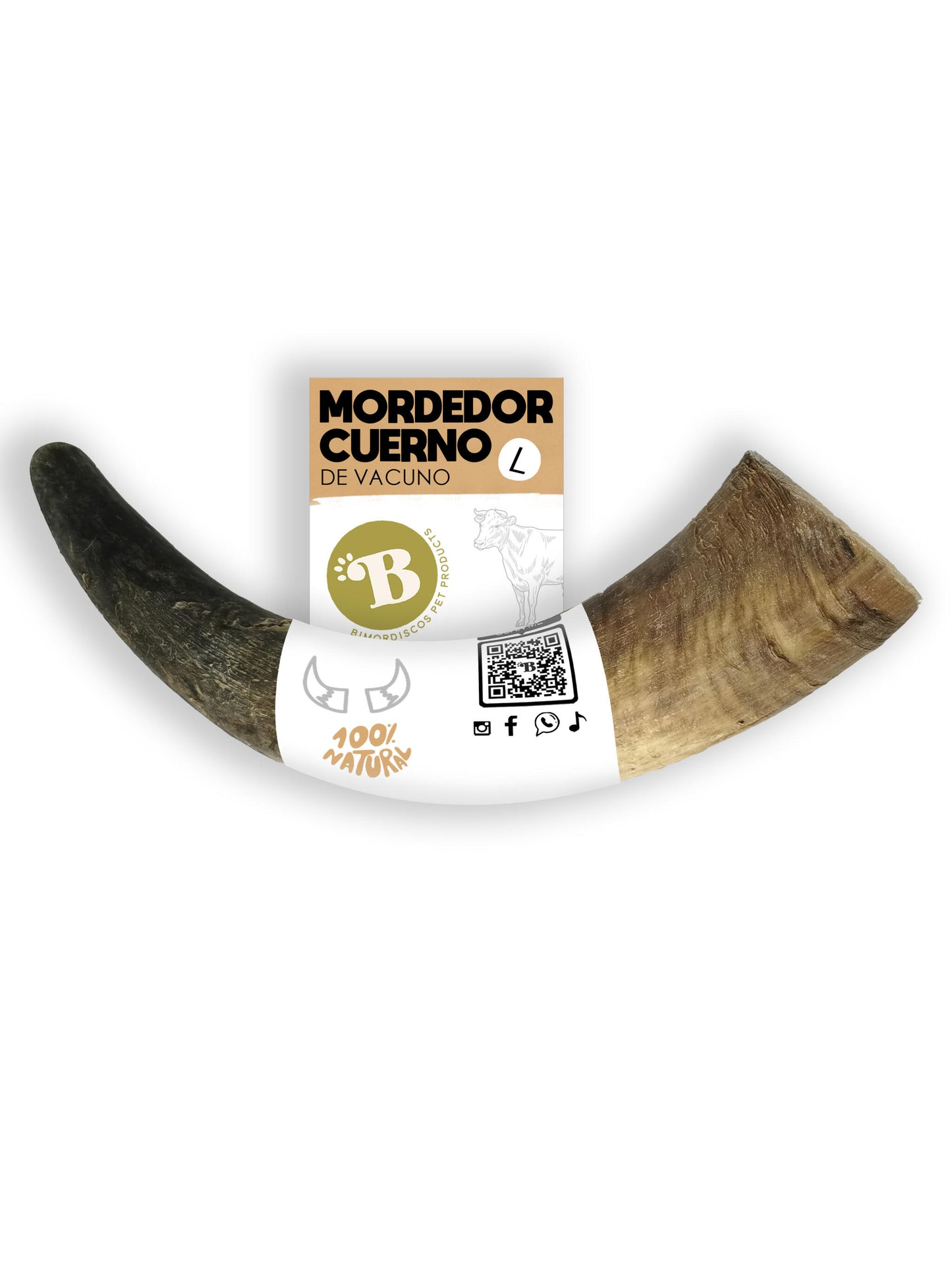 Bimordiscos Cuerno De Vaca / Toro Para Perros. M_2