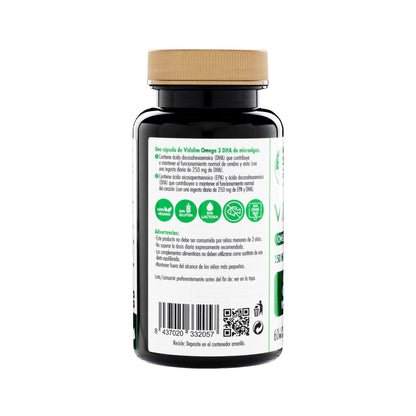 VIDALIM 250 VEGANO. Omega 3 Vegano de microalgas con 250 mg de DHA – 60 Cápsulas Vidalim_2