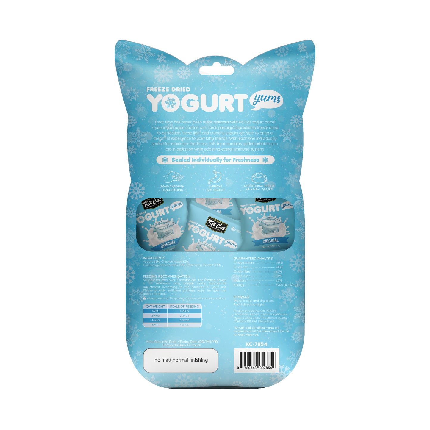 Kit Cat Yogurt Yums Liofilizado Original 10g (10 unidades)