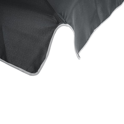 Sombrilla Rectangular De Jardín Aluminio Outsunny 198x130x240cm Gris_5