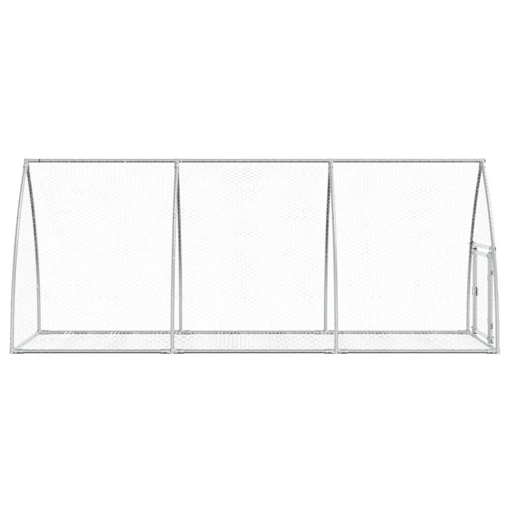 Conejera Acero Galvanizado Plateado 105x300x120 Cm_5