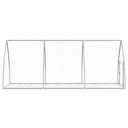 Conejera Acero Galvanizado Plateado 105x300x120 Cm_5