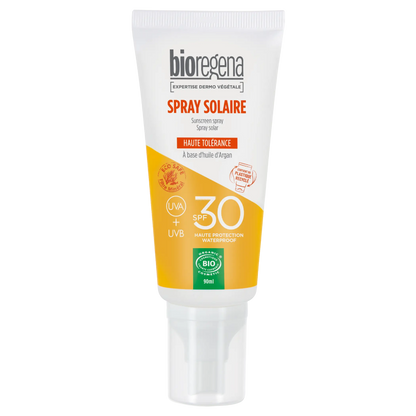 Protector Solar en spray SPF 30 Hipoalergénico Bioregena 90 ml