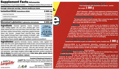 Glutamina + Bcaa - 1kg - Mango - Bcaa + Glutamina - Amix Nutrition_5