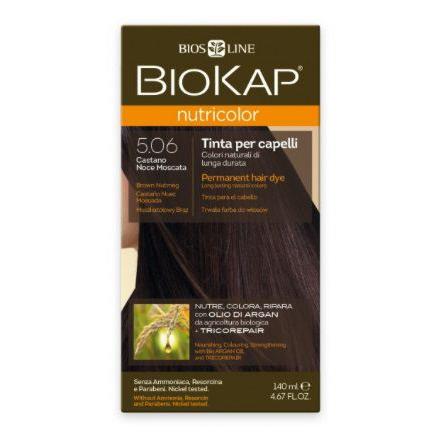 Tinte Castaño Nuez Moscada Dye 5.06 Biokap 140 ml
