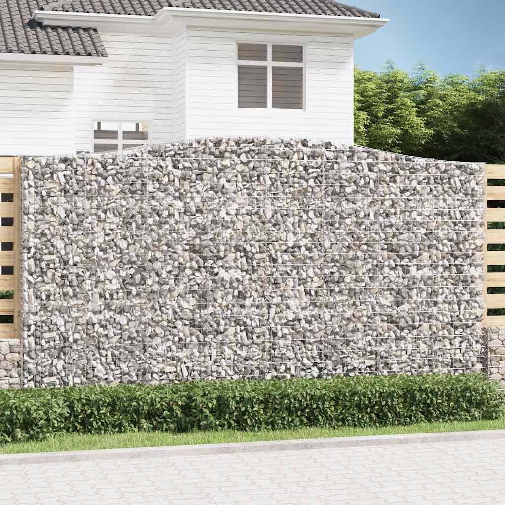 Cestas De Gaviones 6 Uds Forma De Arco Hierro 400x50x220/240 Cm_1