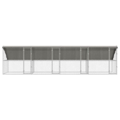 Refugio Para Perros 4 Pcs Plateado 8 X 2 X 2 M_3