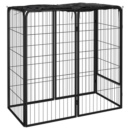 Corral Para Perros 6 Paneles Acero Con Recubrimiento En Polvo_1