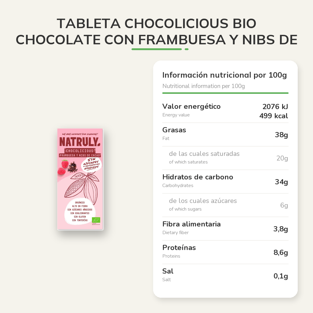 Información nutricional