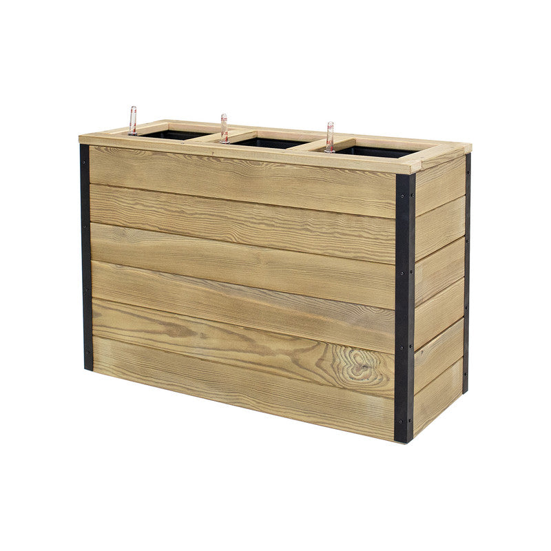Jardinera Con Autorriego De Madera Nidum Interior Y Exterior Hortalia 86x34x60 Cm_2