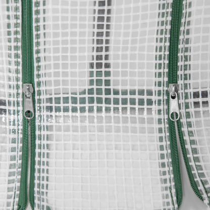 Outsunny Mini Invernadero De Jardín Terraza 180x90x90 Cm Tubo De Acero Blanco_4