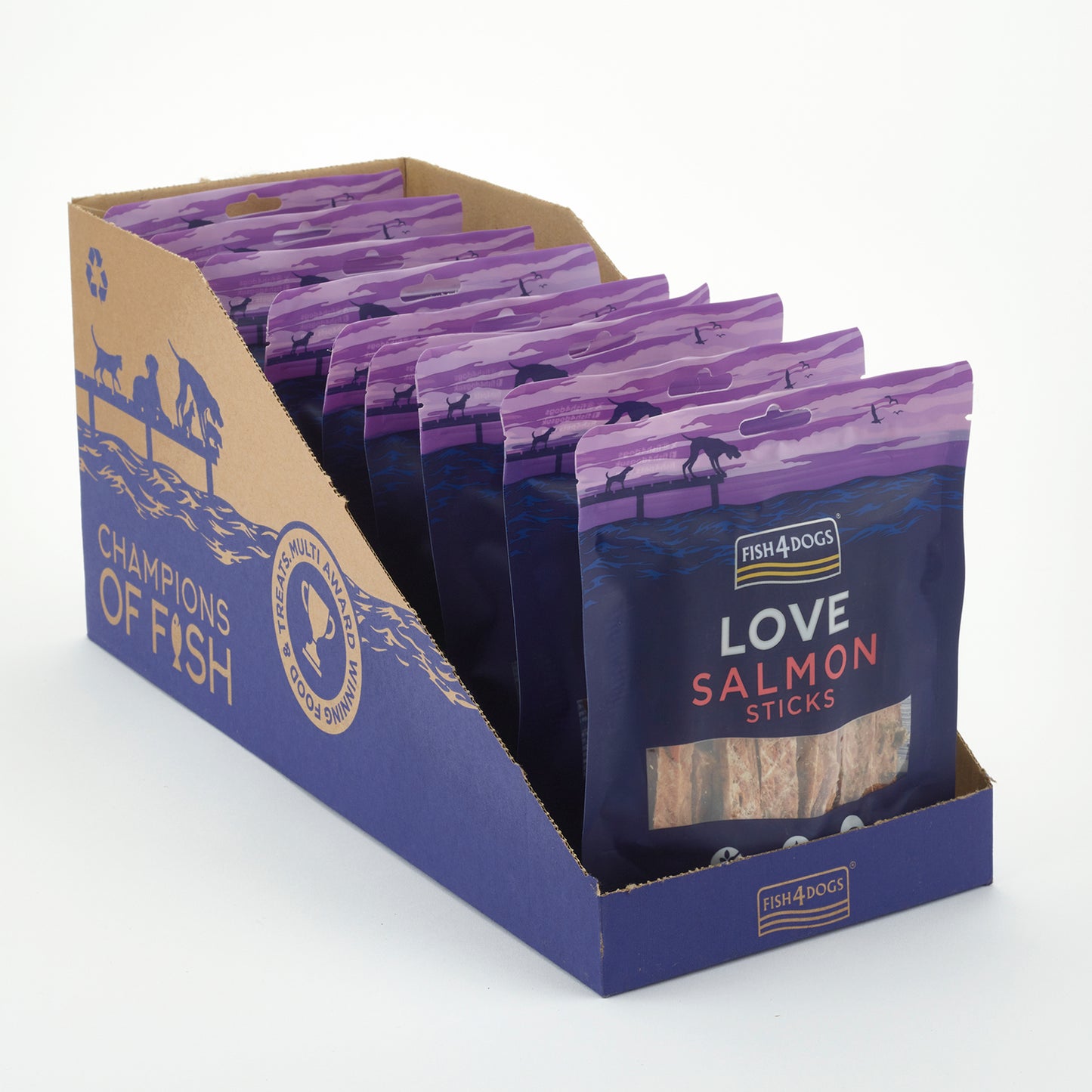 Fish4dogs Snack Para Perros – Love Salmón Sticks 85 G (pack De 10)_4