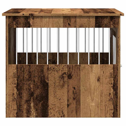 Jaula Para Perros Madera De Ingeniería Madera Vieja 55x75x65 Cm_5