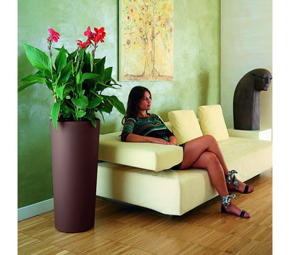 Veca Macetero Plástico Redondo Taupe 65 Cm_1