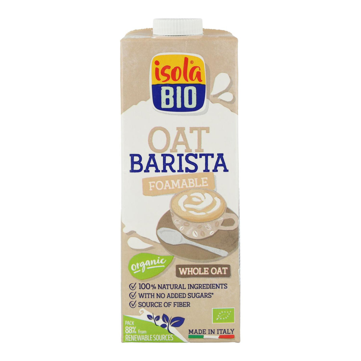 Pack 6 uds Bebida de Avena Barista BIO Isola Bio, 1L