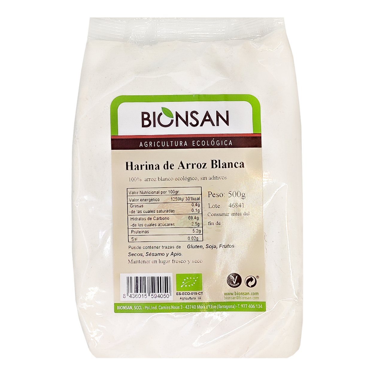 Harina De Arroz Integral Eco Bionsan 500gr_0