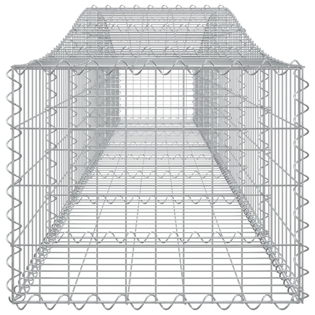 Cestas De Gaviones 8 Uds Forma De Arco Hierro 400x50x40/60 Cm_4