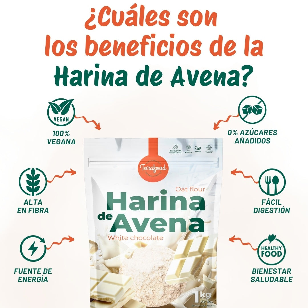 Harina De Avena Choco Blanco Torafood 1kg