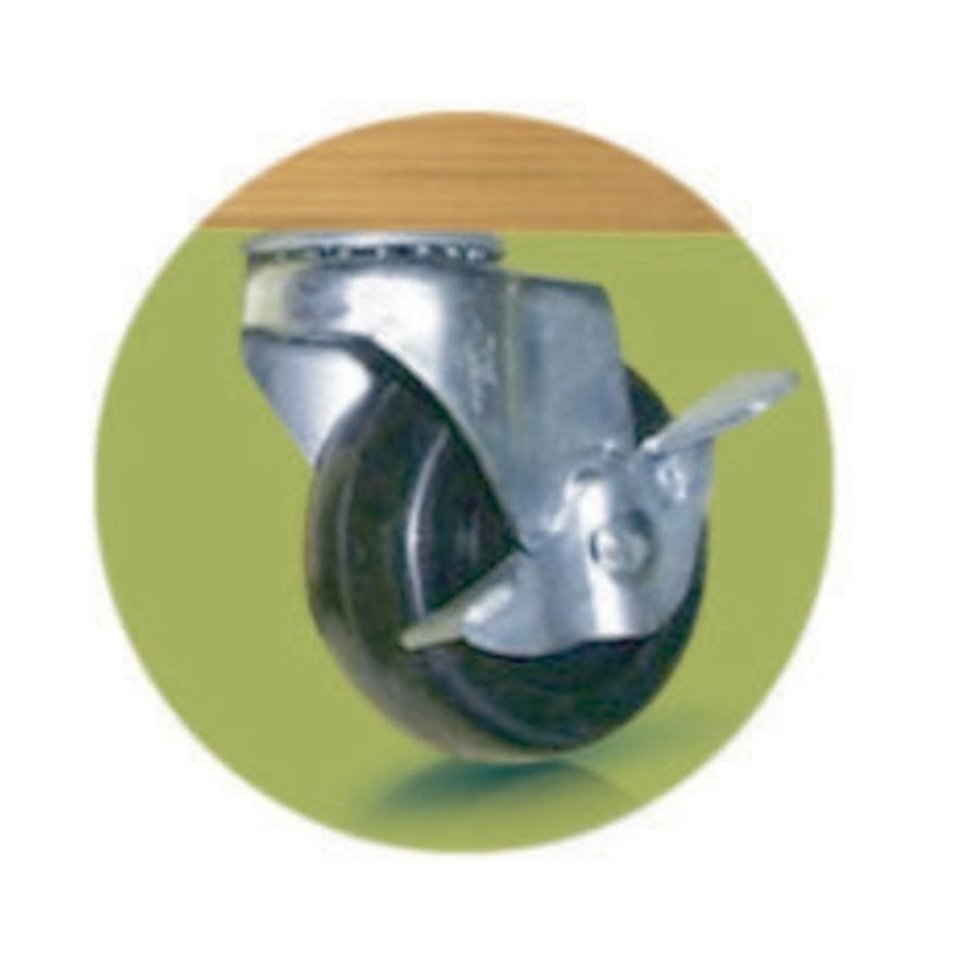Soporte Con Ruedas Madera Flora Roll Diam 40 Cm Nortene_1