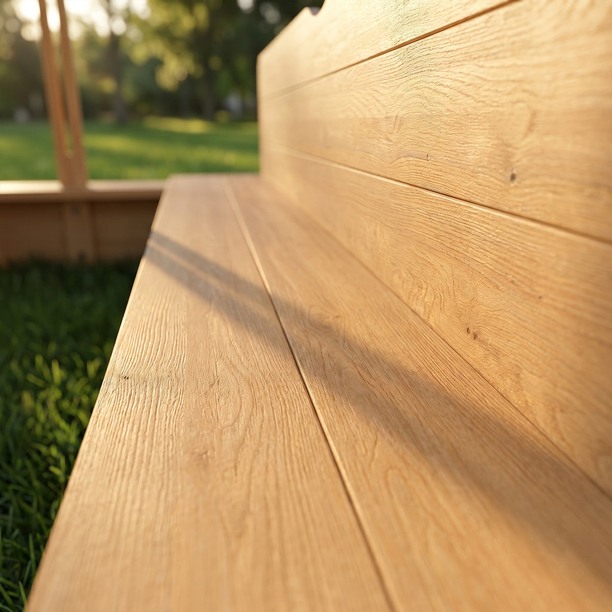 Outsunny Arenero Para Niños De Madera Con Toldo Ajustable 106x106x115 Cm Natural_4