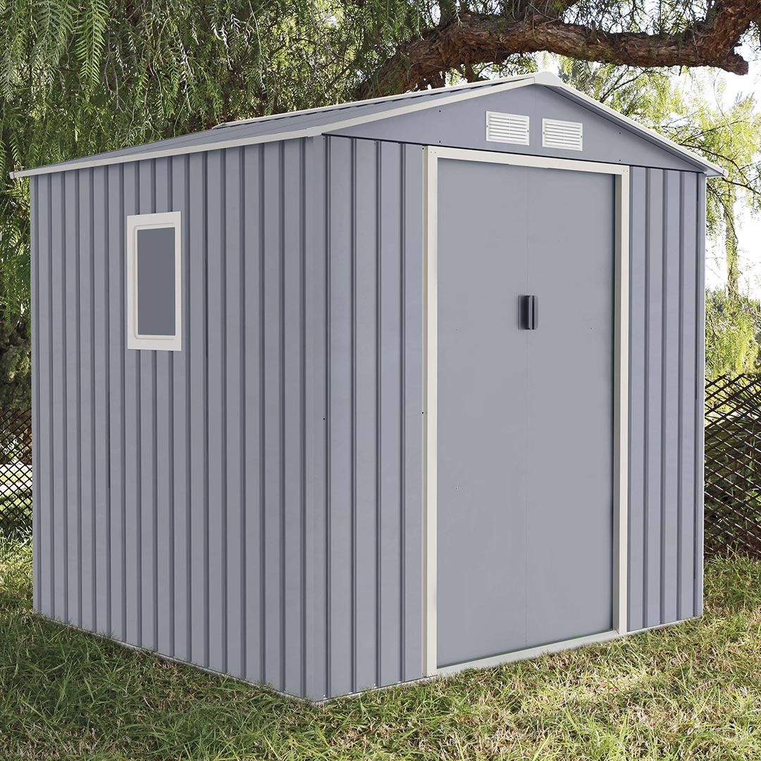 Caseta Metálica High Door Menorca Gris - Amplía Tu Espacio 2,14x2,045x1,94 M / Multicolor_1