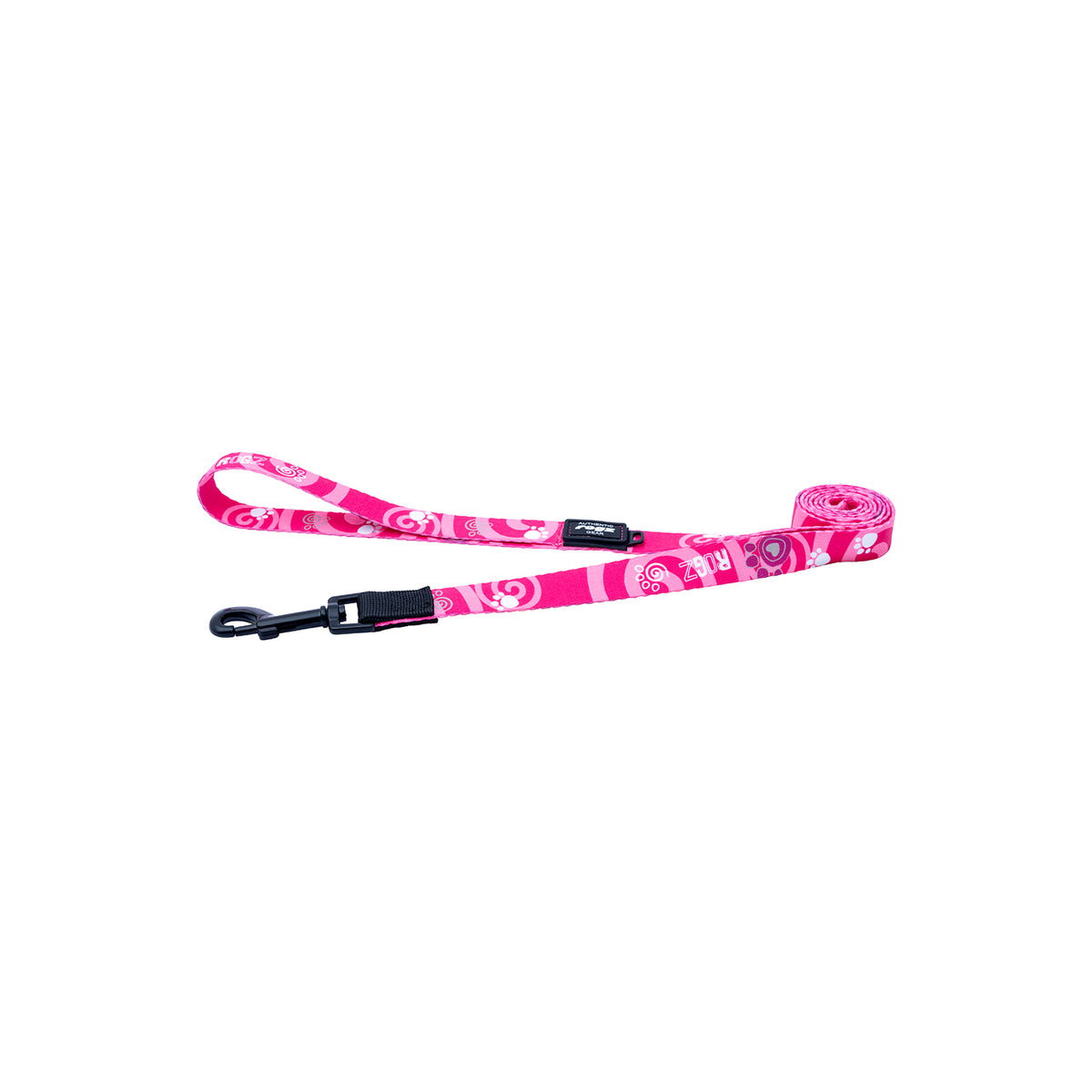 Correa Para Perro, Modelo Fusion De Rogz, Estampado Huellas Rosas. Talla Xl (39-64kg)_2