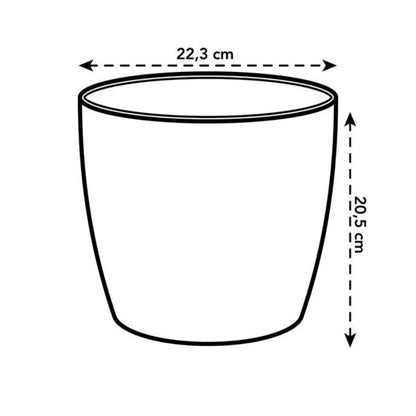Macetero reciclado Coffee Collection Round Elho 18 cm