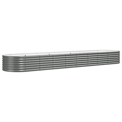 Jardinera Arriate Acero Galvanizado Gris 368x80x36 Cm_0