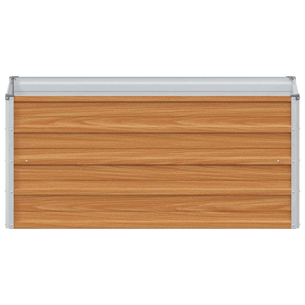 Arriate Elevado Marrón Claro 100 X 40 X 45 Cm Acero Galvanizado_4