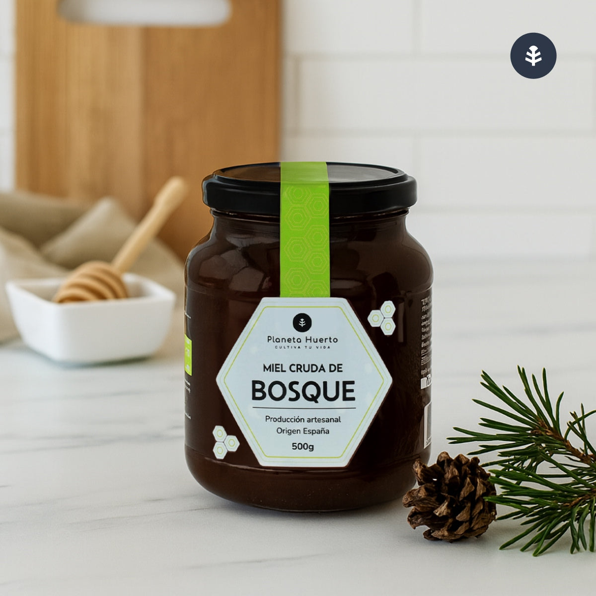 Pack 6x Miel Cruda de Bosque Planeta Huerto 1 Kg