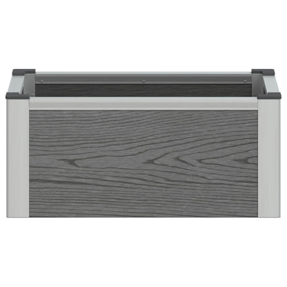 Arriate Elevado Gris 50 X 30 X 22 Cm Wpc Y Aluminio_3