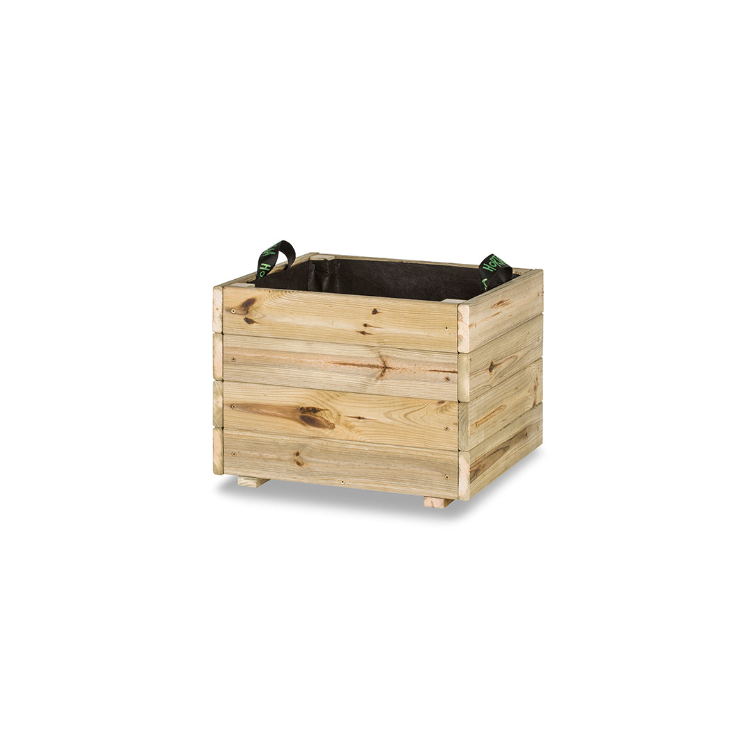 Jardinera De Madera Para Exterior Pun KD Hortalia 50x50x40 Cm_0