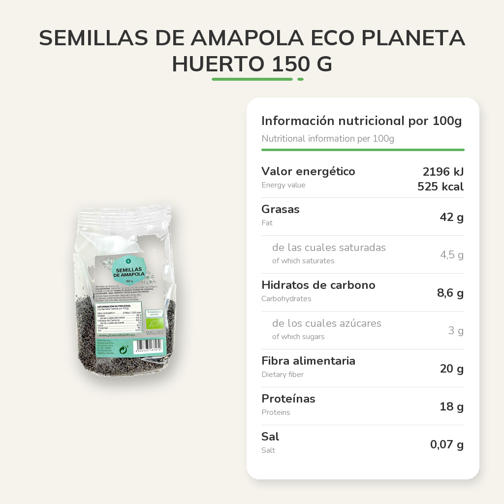 Información nutricional