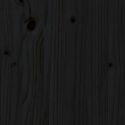Jardinera Madera Maciza De Pino Negro 40x40x81 Cm_5