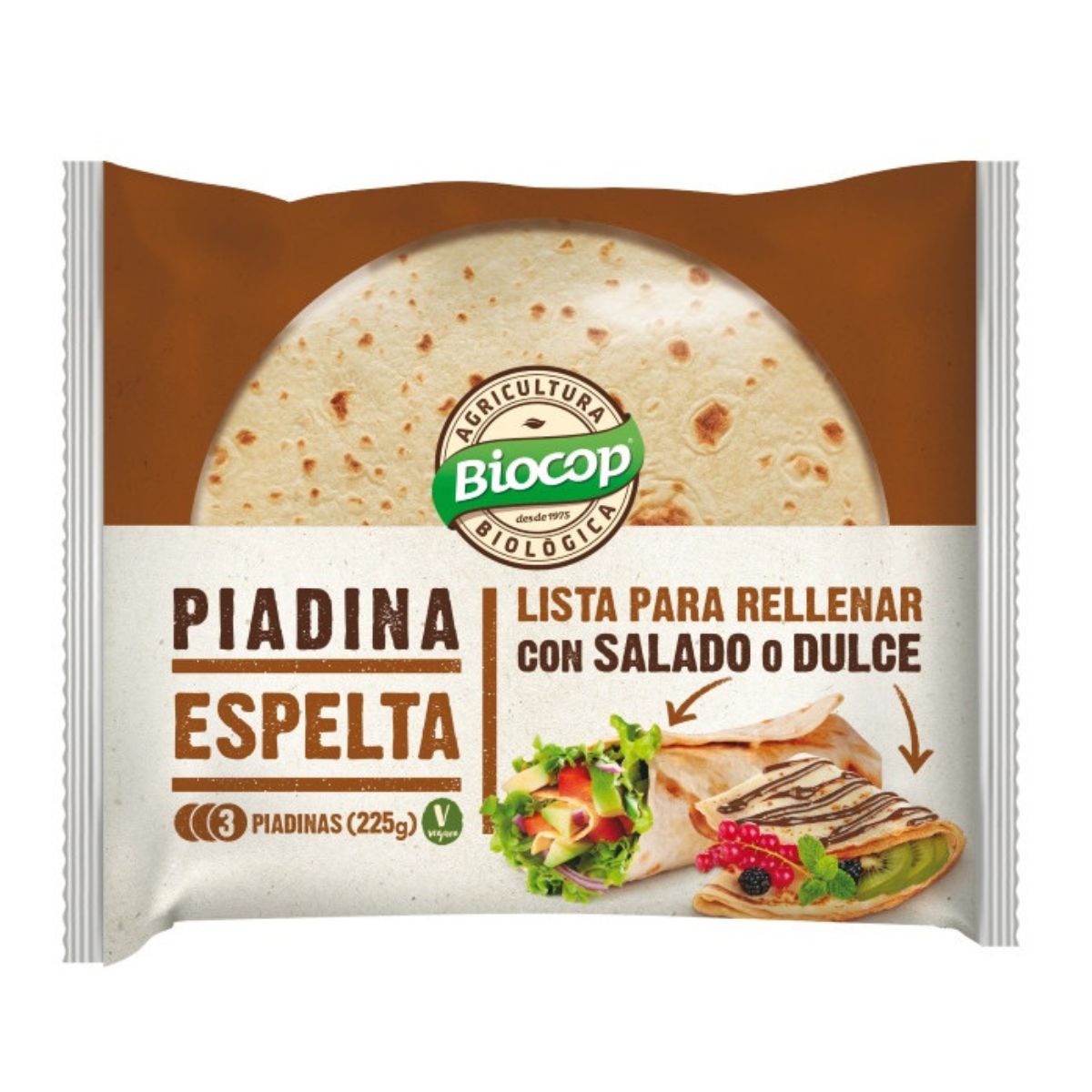 Piadina de Espelta Bio Biocop 225 g