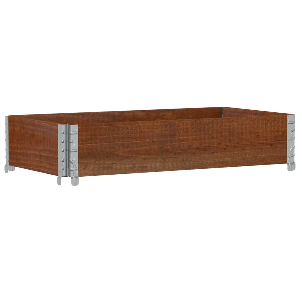 Jardinera De Madera Maciza De Pino Marrón 100x50 Cm_4