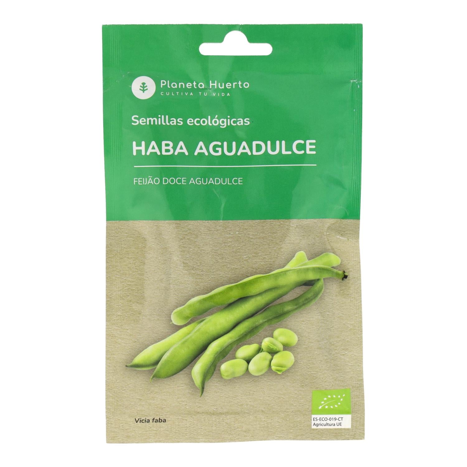 Semillas de Haba Aguadulce ecológicas Planeta Huerto