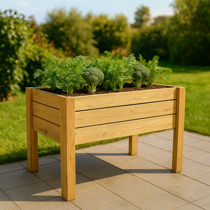 Mesa De Cultivo Bora Profunda 30cm Vidahuerto 120x80x80 Cm._3