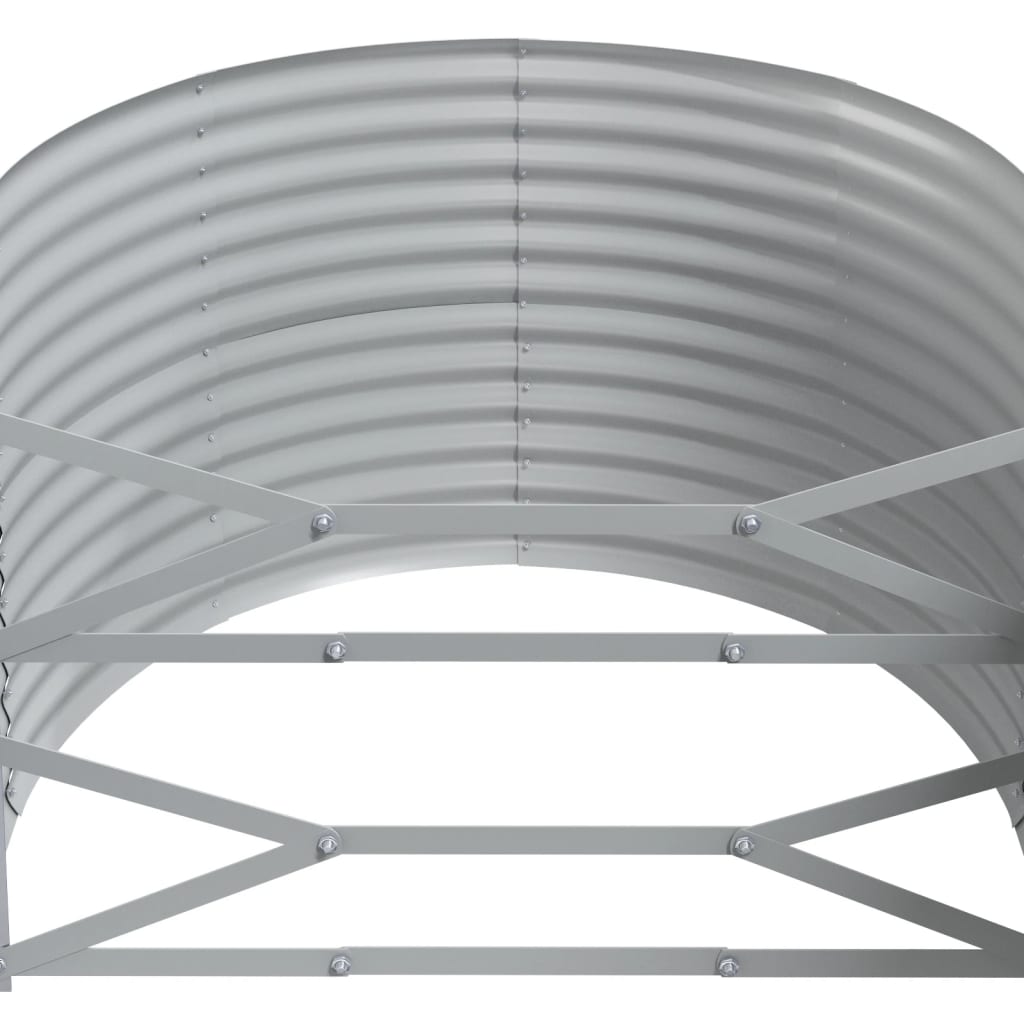 Jardinera Arriate Acero Galvanizado Marrón 322x100x68cm_4