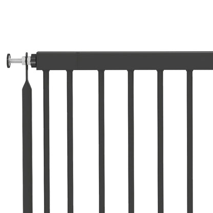 Pawhut Barrera De Seguridad Para Perros Pequeños Extensible 67-93,5 Cm Negro_4