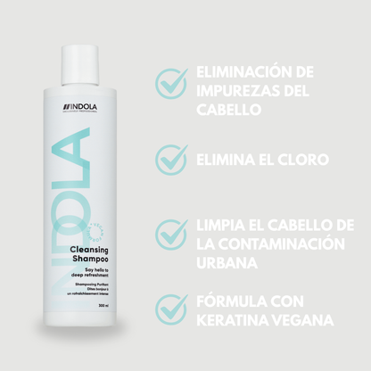 Indola Champú Detox Purificante Profesional Para Cuero Cabelludo Graso 300ml_4